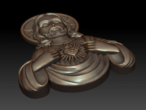 Sacred Heart of Jesus 3 3D Baskı Modeli