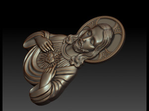 Sacred Heart of Jesus 3 3D Baskı Modeli