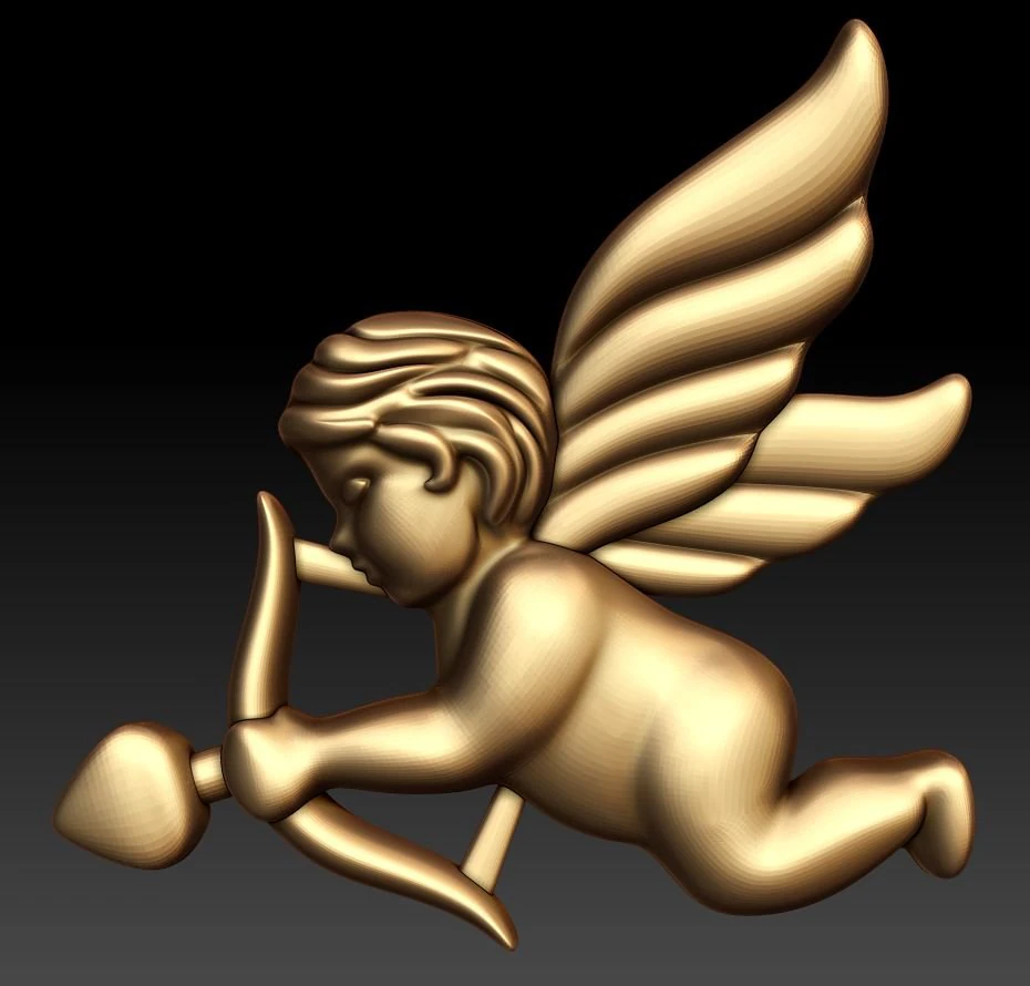 cupid pendant 3D Print Model .c4d .max .obj .3ds .fbx .stl .blend 