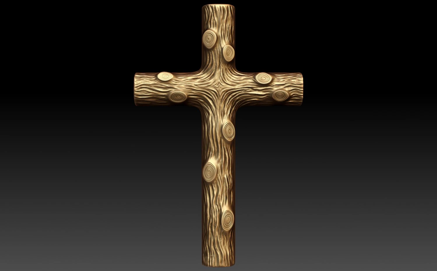 wooden cross 3D Print Model .c4d .max .obj .3ds .fbx .stl .blend 
