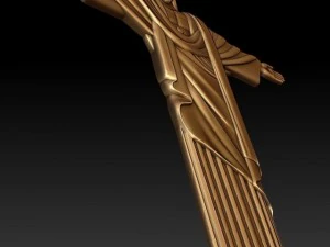 statue of christ in rio de janeiro 3D Model