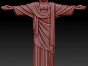 statue of christ in rio de janeiro 3D Model