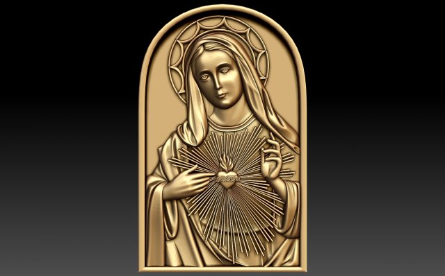 immaculate heart of mary Modèle 3D .c4d .max .obj .3ds .fbx .stl .blend 