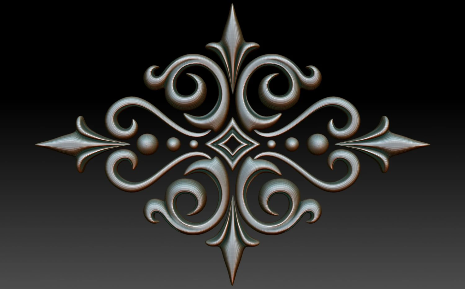 &eacute;l&eacute;ment d&eacute;coratif Modèle 3D .c4d .max .obj .3ds .fbx .stl .blend 