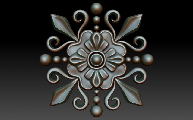 decorative element 3D Модель .c4d .max .obj .3ds .fbx .stl .blend 