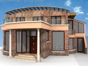 family house Modelo 3D