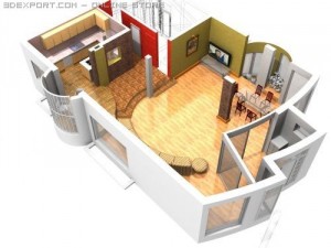 family house Modelo 3D