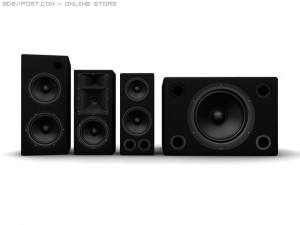 speakers 3D Model