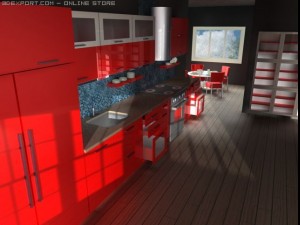 italian kitchen Modèle 3D