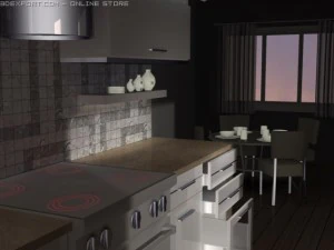 italian kitchen 3D Model