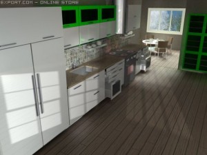 italian kitchen Modèle 3D