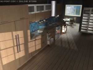 italian kitchen Modèle 3D