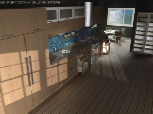 italian kitchen 3D Model
