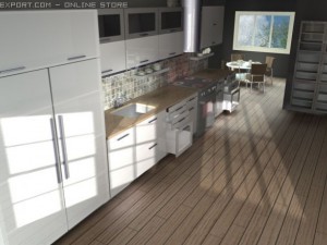 italian kitchen Modèle 3D