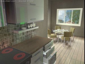 italian kitchen Modèle 3D