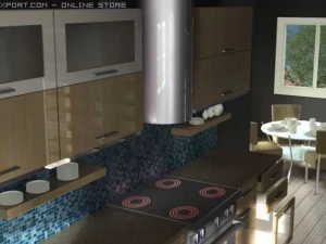 italian kitchen 3D Model