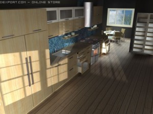 italian kitchen Modèle 3D