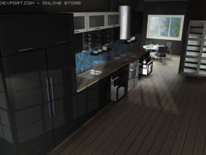 italian kitchen Modèle 3D