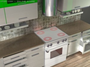 italian kitchen Modèle 3D