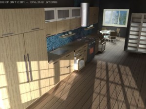 italian kitchen Modèle 3D