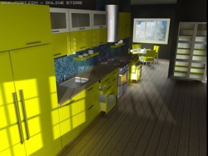italian kitchen Modèle 3D