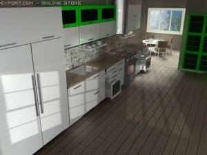 italian kitchen Modèle 3D