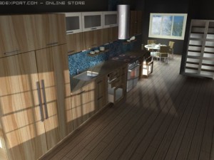 italian kitchen Modèle 3D