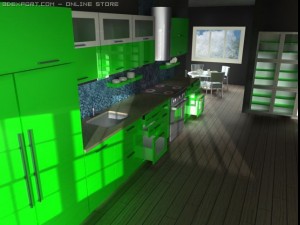 italian kitchen Modèle 3D