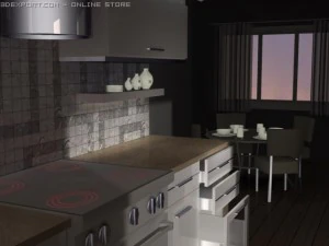 italian kitchen 3D Model