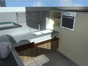 italian kitchen antares 3D Model