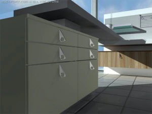 italian kitchen antares 3D Model