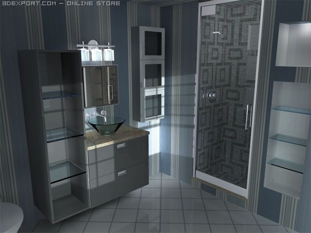 modern bath novello 3D Model .c4d .max .obj .3ds .fbx .stl .blend 