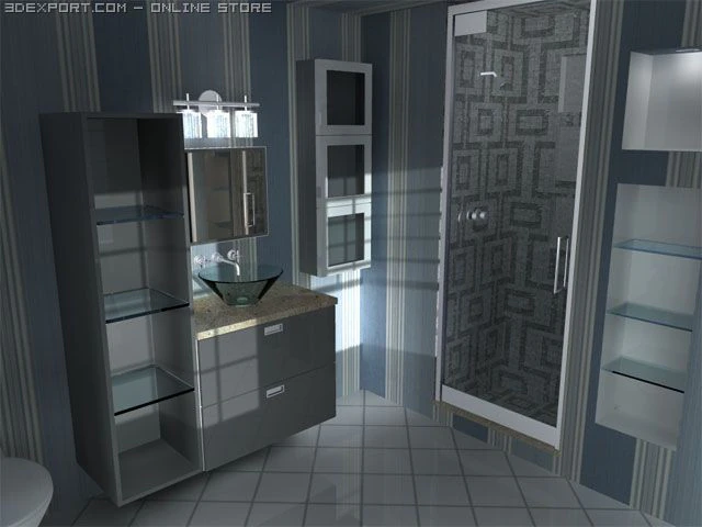 modern bath novello 3D Model .c4d .max .obj .3ds .fbx .stl .blend 