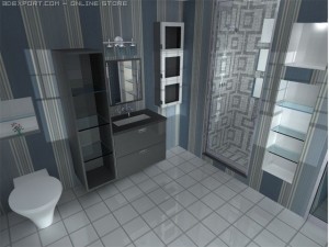 modern bath novello 3D Model