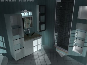 modern bath novello 3D Model