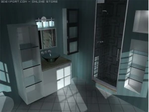modern bath novello 3D Model