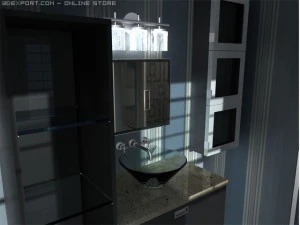 modern bath novello 3D Model