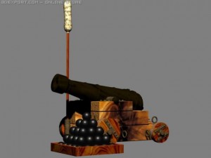 pyrate cannon alt 3D 模型