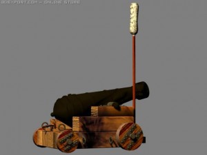 pyrate cannon alt 3D 模型