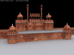 red fort 3D Model