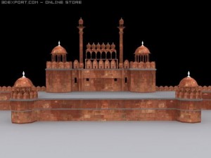 red fort Modelo 3D