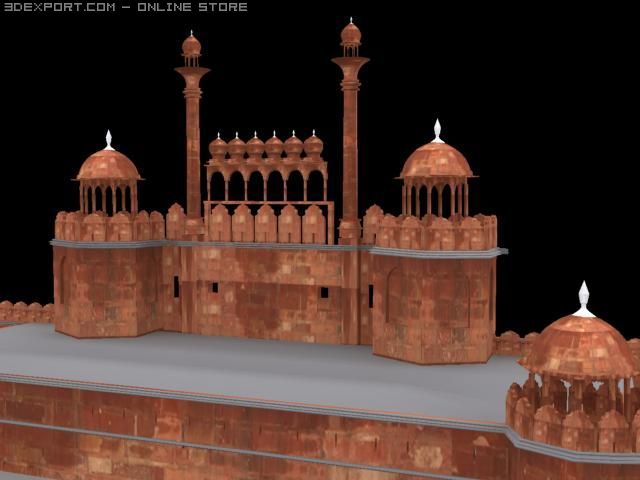 red fort 3D Model in Miscellaneous 3DExport