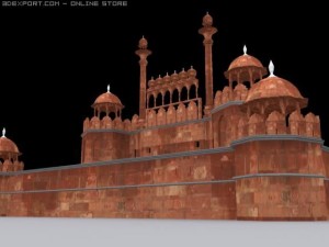 red fort Modelo 3D