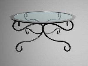 cafe table 3D 模型