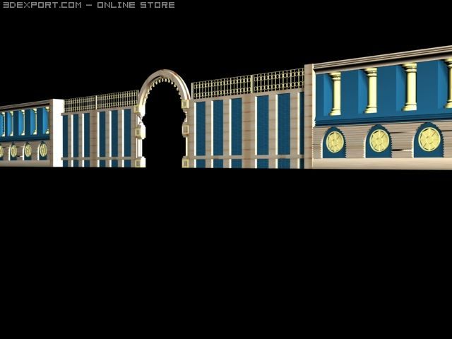 exterior wall 3D Model .c4d .max .obj .3ds .fbx .stl .blend 