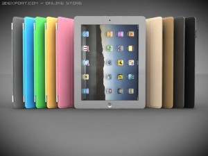 apple ipad2 3Dモデル