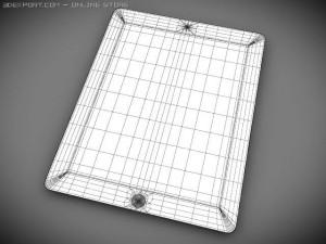 apple ipad2 3Dモデル