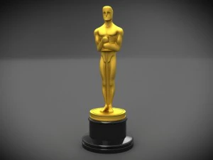 oscar award statuette 3D Model