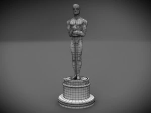 oscar award statuette 3D Model