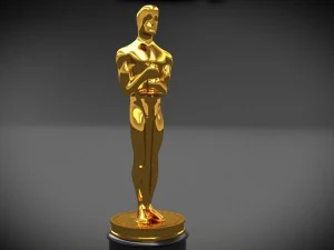 oscar award statuette 3D Model